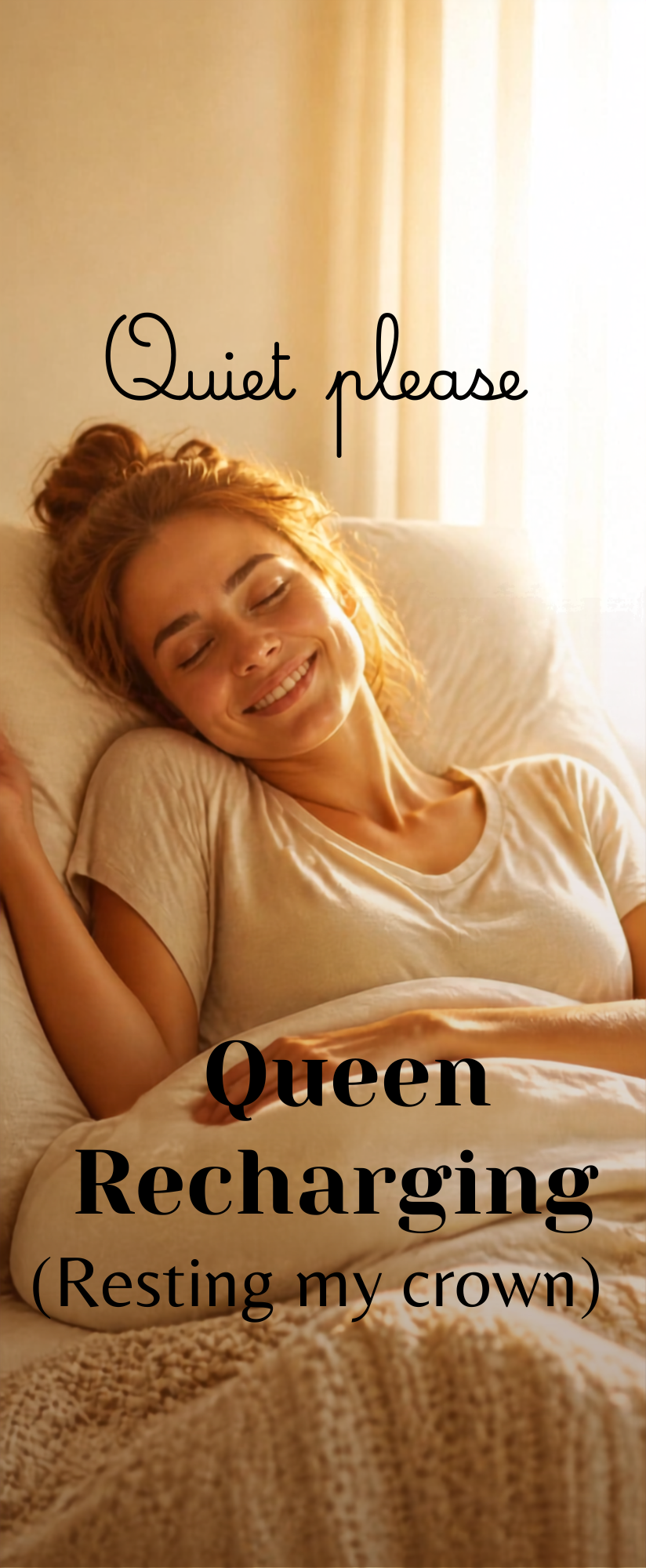 Queen Recharging Sleep & Restored  Double sided Door Hanger
