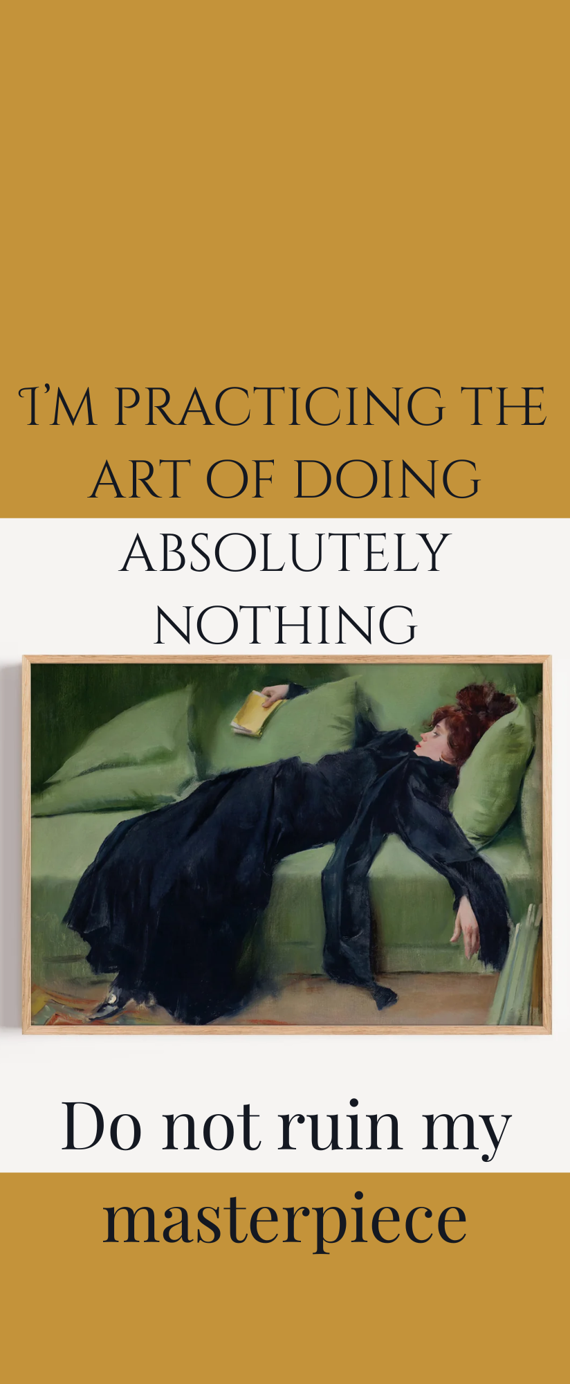 Practicing the Art of Doing Nothing  Door Hanger